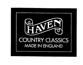 HAVEN COUNTRY CLASSICS MADE IN ENGLAND logo