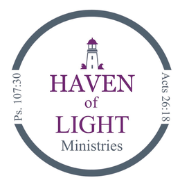 HAVEN OF LIGHT MINISTRIES PS. 107:39 ACTS 26:18 logo