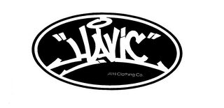 "HAVIC" AVH CLOTHING CO. logo