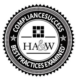 HA&W COMPLIANCESUCCESS BEST PRACTICES EXAMINED logo