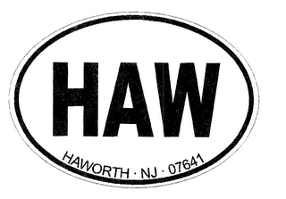 HAW HAWORTH.NJ.07641 logo