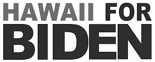 HAWAII FOR BIDEN logo