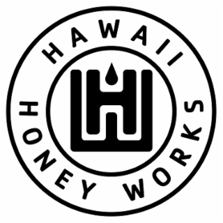 HAWAII HONEY WORKS HW logo