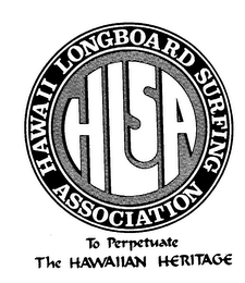 HAWAII LONGBOARD SURFING ASSOCIATION TO PERPETUATE THE HAWAIIAN HERITAGE logo