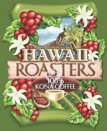 HAWAII ROASTERS 100% KONA COFFEE logo