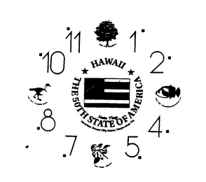 HAWAII STATE FLAG THE 50TH STATE OF AMERICA AMERICAN BEAUTY FIFTY STATES, CORPORATION logo