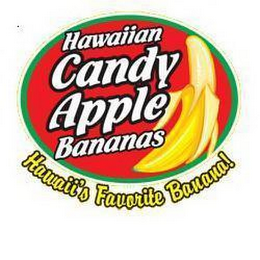 HAWAIIAN CANDY APPLE BANANAS HAWAII'S FAVORITE BANANA! logo