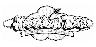HAWAIIAN TIME AUTHENTIC PLATE LUNCH logo
