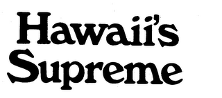 HAWAII'S SUPREME logo