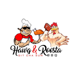 HAWG & ROOSTA GIT CHA SUM BBQ logo