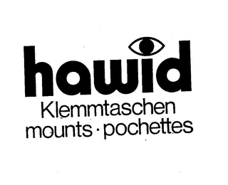 HAWID KLEMMTASCHEN MOUNTS POCHETTES logo