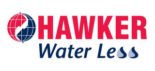 HAWKER WATER LESS logo