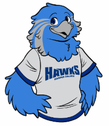 HAWKS HARPER COLLEGE logo
