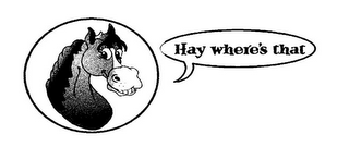 HAY WHERE'S THAT logo