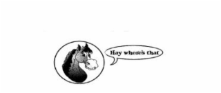 HAY WHERE'S THAT logo