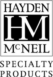 HAYDEN HM MCNEIL SPECIALTY PRODUCTS logo