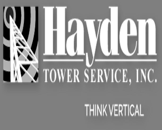 HAYDEN TOWER SERVICE, INC. THINK VERTICAL logo