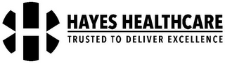 HAYES HEALTHCARE TRUSTED TO DELIVER EXCELLENCE logo