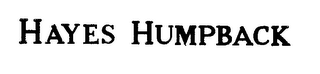 HAYES HUMPBACK logo