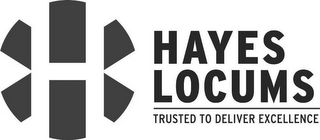 HAYES LOCUMS TRUSTED TO DELIVER EXCELLENCE logo