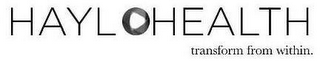 HAYLOHEALTH TRANSFORM FROM WITHIN logo