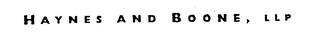 HAYNES AND BOONE, LLP logo