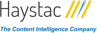 HAYSTAC THE CONTENT INTELLIGENCE COMPANY logo