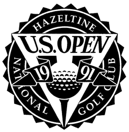 HAZELTINE NATIONAL GOLF CLUB 1991 U.S. OPEN logo