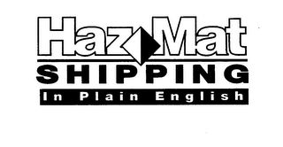 HAZMAT SHIPPING IN PLAIN ENGLISH logo