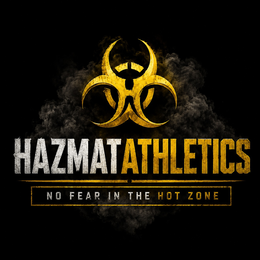 HAZMATATHLETICS NO FEAR IN THE HOT ZONE logo