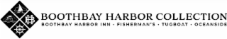 HB BOOTHBAY HARBOR COLLECTION BOOTHBAY HARBOR INN · FISHERMAN'S · TUGBOAT · OCEANSIDE logo