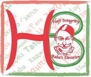 HB HAJI INTEGRITY BABA'S DEVOTION logo