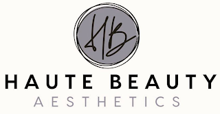 HB HAUTE BEAUTY AESTHETICS logo