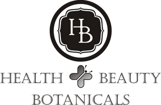 HB HEALTH BEAUTY BOTANICALS logo