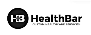 H+B HEALTHBAR CUSTOM HEALTHCARE SERVICES logo