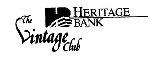HB HERITAGE BANK THE VINTAGE CLUB logo