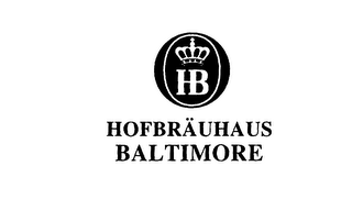 HB HOFBRAUHAUS BALTIMORE logo