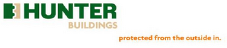 HB HUNTER BUILDINGS PROTECTED FROM THE OUTSIDE IN. logo