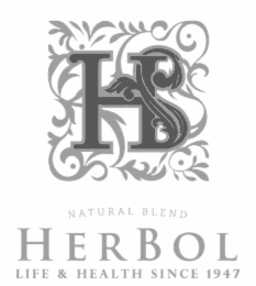 HB NATURAL BLEND HERBOL LIFE & HEALTH SINCE 1947 logo