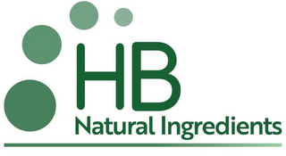 HB NATURAL INGREDIENTS logo