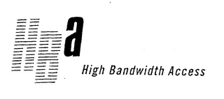 HBA HIGH BANDWIDTH ACCESS logo