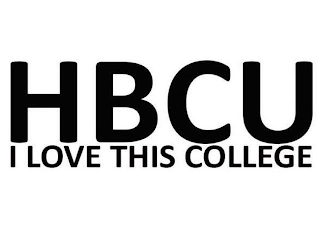 HBCU I LOVE THIS COLLEGE logo