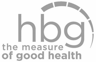 HBG THE MEASURE OF GOOD HEALTH logo