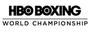 HBO BOXING WORLD CHAMPIONSHIP logo