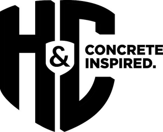 H&C CONCRETE INSPIRED. logo