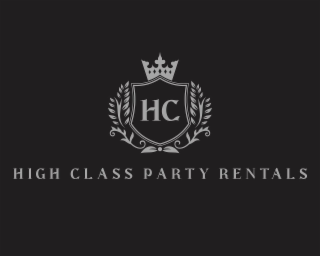 HC HIGH CLASS PARTY RENTALS logo