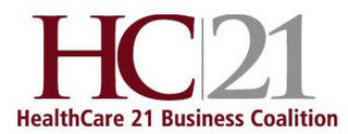 HC21 HEALTHCARE 21 BUSINESS COALITION logo