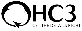 HC3 GET THE DETAILS RIGHT logo