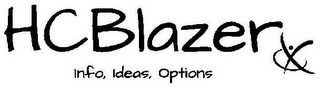 HCBLAZER INFO, IDEAS, OPTIONS logo