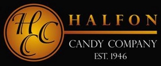 HCC HALFON CANDY COMPANY EST. 1946 logo